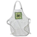 Apron - Image of Three Stripe Shamrock Heart, Pinch Proof, Green Celtic Design St Patrick Day Design