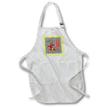 Apron - Image of Cute Dragon Happy Chinese New Year, Scallopes, Wire Abstract Chinese New Year Design