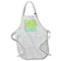 Apron - Image of Lemon and Roses, Ribbon with Lemon Slice, Yellow, Pink Green In the Kitchen Design