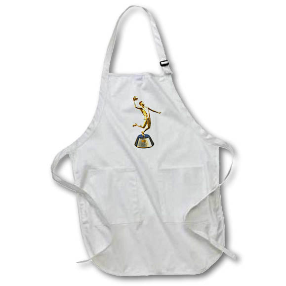 Apron - A male volleyball player trophy in gold Graphics Awards