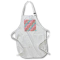 Apron - Image of Orange Pink Aqua Diagonal Chevron Pattern lens Art by Florene - Modern New Chevron