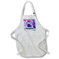 Apron - Image of P purple White Mix With Girl Graduate And Congratulations lens Art by Florene - Graduation New Style