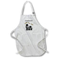 Apron - Image of Gold Diplomas Fly Over Group Of Graduates In Silhouette lens Art by Florene - Graduation New Style