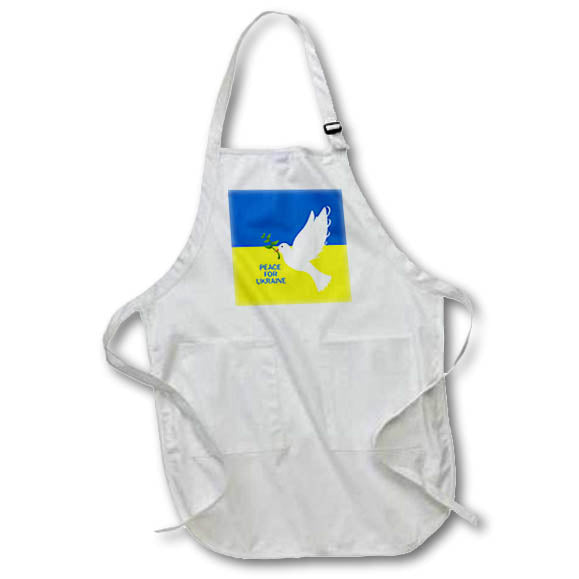 Apron - Peace For Ukraine Flag White Dove Peace Symbol 2 Travel – Ukraine