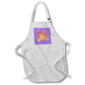 Apron - Do It In The Dirt Motorcross Silhouette Orange Text v2 Typography - Motocross
