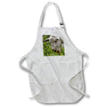 Apron - White Goat Grazing Artistic Pet Portrait Acrylic Painting - Goat