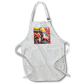 Apron - Awkward Cow Abstract Black Outline Art Acrylic Painting - Cattle