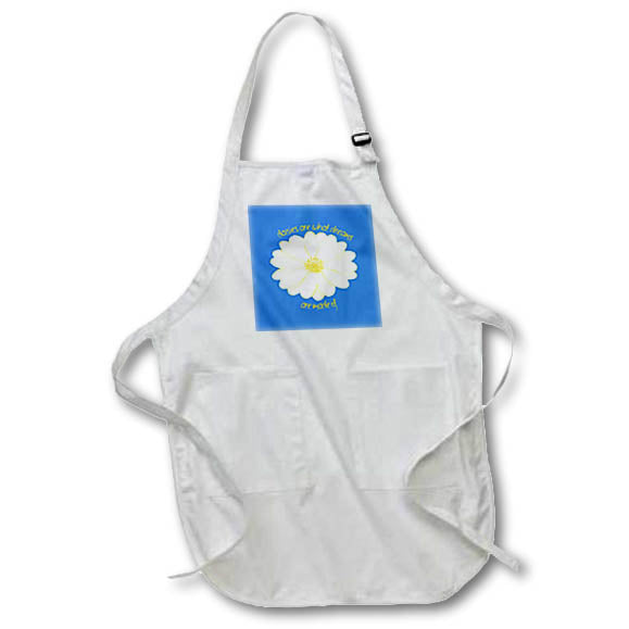 Apron - Daisies Are What Dreams Are Made Of Yellow Text Quotes - Daisies