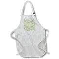 Apron - Radial Pattern In Blue and Pale Yellow On White Digital Art - Art Deco Radial Pattern