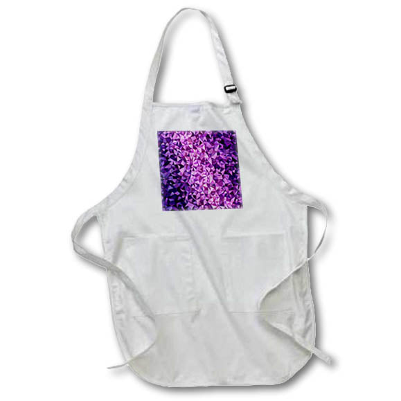 Apron - Purple irregular triangle mosaic design Zydd - Triangle Backgrounds