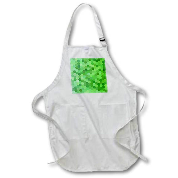 Apron - Green color hexagon mosaic design Zydd - Hexagonal Backgrounds