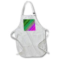 Apron - Green pink diagonal line pattern background Zydd - Striped Backgrounds
