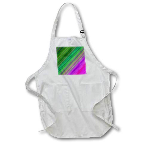 Apron - Green pink diagonal line pattern background Zydd - Striped Backgrounds