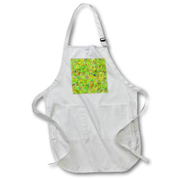 Apron - Lime color triangle mosaic background design Zydd - Triangle Backgrounds