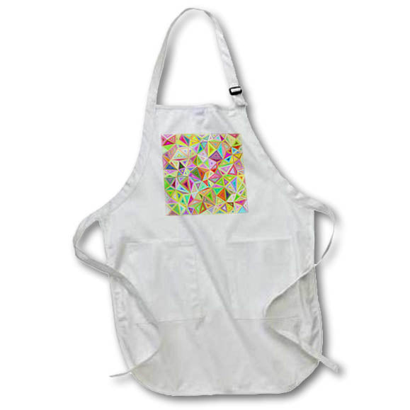 Apron - Happy color irregular triangle mosaic background Zydd - Triangle Backgrounds
