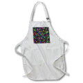 Apron - Dark colored happy triangle mosaic background design Zydd - Triangle Backgrounds