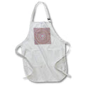Apron - Pink floral kaleidoscope mandala background design Zydd - Floral Mandalas