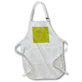 Apron - Yellow abstract floral kaleidoscope mandala Zydd - Floral Mandalas