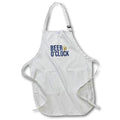 Apron - Image of funny happy hour phrase that says Beer Oclock Morgan Elizabeth Design - Phrases