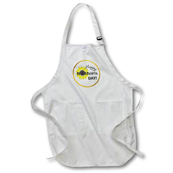 Apron - Unique Cute Greetings for Mothers Day 3dRose-Mothers Day Greetings
