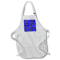 Apron - Pattern of First Mate anchors and helms on a blue sailing map. Creative Studios – Sailing