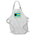 Apron - Bahamas Caribbean flag on a pineapple pattern. Creative Studios – Bahamas