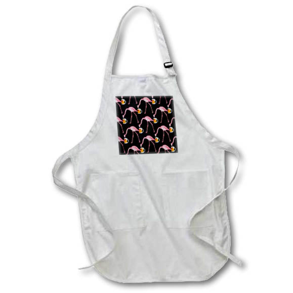 Apron - Funny pink flamingo pattern for beer drinkers. Creative Studios – Flamingos