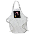 Apron - Funny pink flamingo drinking a mug of beer. Creative Studios – Flamingos