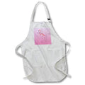 Apron - Cute pink flamingo on a pink background. Creative Studios – Flamingos