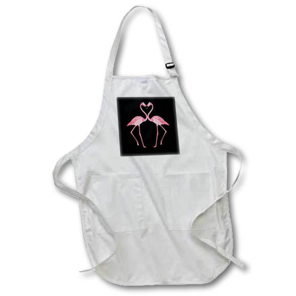 Apron - Two beautiful pink flamingos loving for bird lovers. Creative Studios – Flamingos