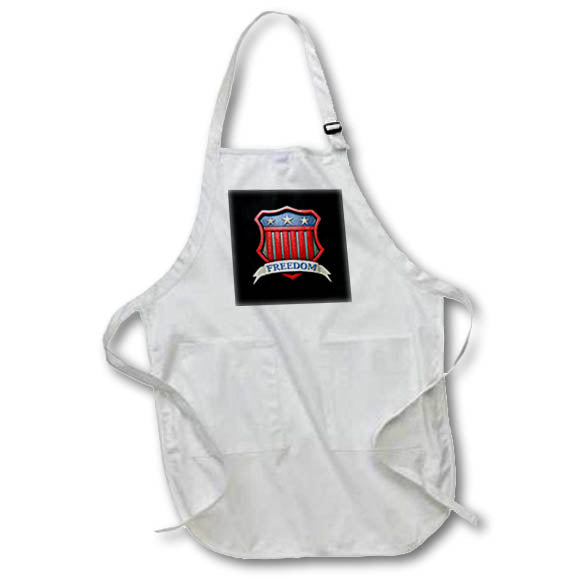 Apron - USA freedom shield in Americas flag colors. Creative Studios – American Patriotic