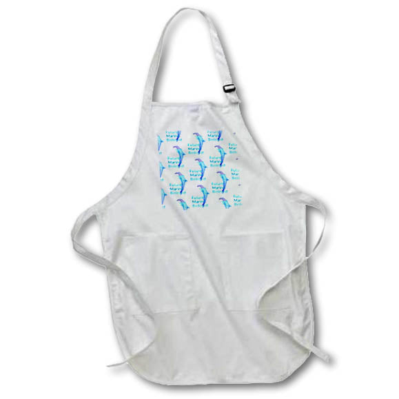 Apron - Pattern for a future Marine biologist with cute dolphin. Creative Studios – Marine Biologist