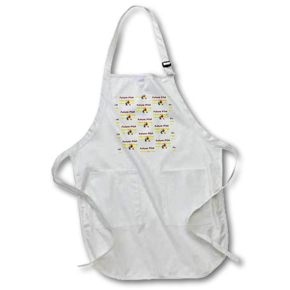 Apron - Cute Future Pilot and biplane pattern. Creative Studios – Aviation Airplanes