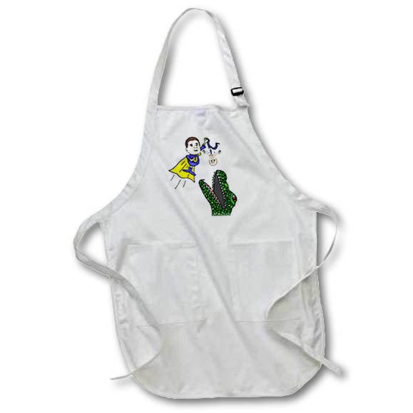 Apron - Cute Funny Ukraine President Zelensky superhero drops Putin Gator Inspiration