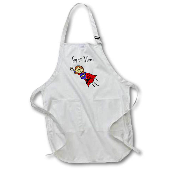 Apron - Funny Cool Super Mom Mother suerhero Mothers Day Cartoon Funny