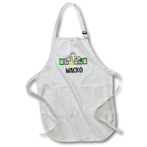 Apron - Funny Cute Wordle Wacko Word Game with Old Man Cartoon Sports and Hobbies