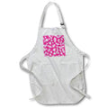Apron - Pink and White Twist Bottom Hearts Pattern Patterns