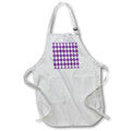 Apron - Purple and White Argyle Pattern Patterns