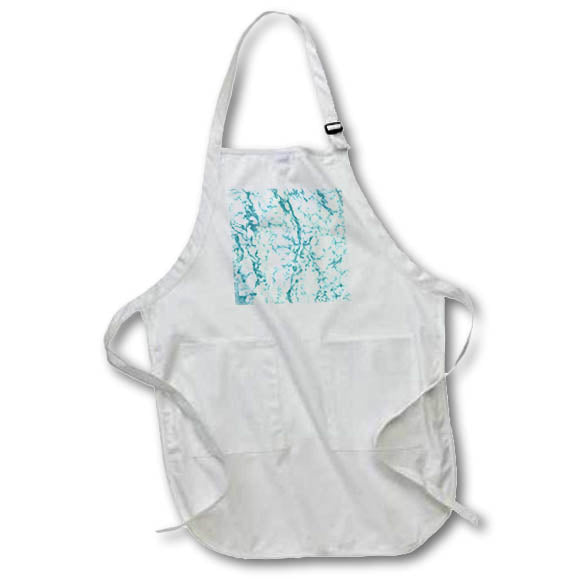 Apron - Modern Aqua Green Image of Glitter Image Of Marble Patterns