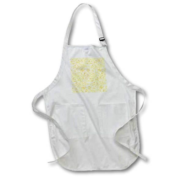 Apron - Pretty Soft Yellow Roses Pattern Patterns