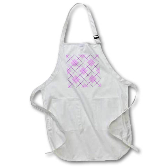 Apron - Pretty Purple Image Of Glitter Diamond Plaid Pattern Patterns