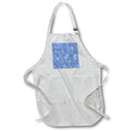 Apron - Pretty Cornflower Blue Filigree Butterfly and Floral Pattern Patterns