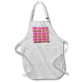 Apron - Bright Pink and Image Of Gold Image Of Glitter Plaid Pattern Patterns