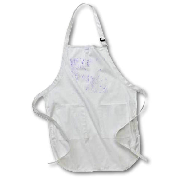 Apron - Pretty Lavender Image of Foil Damask Pattern Patterns