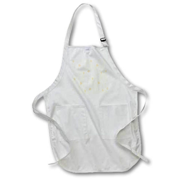 Apron - Pale Peach and White Tulip Pattern Patterns