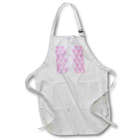 Apron - Contemporary Pink Gradient Peacock Feather Pattern Patterns