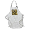 Apron - Glam Black and Image Of Gold Image Of Snake Skin Pattern Patterns