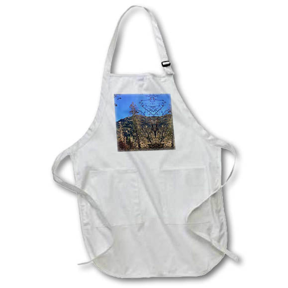 Apron - TREES AND MOUNTAIN MIRROR PHOTO FACE 2022 DYLAN SEIBOLD - PHOTO ABSTRACTION