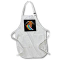 Apron - Gay Pride Goat on Black Digital Art