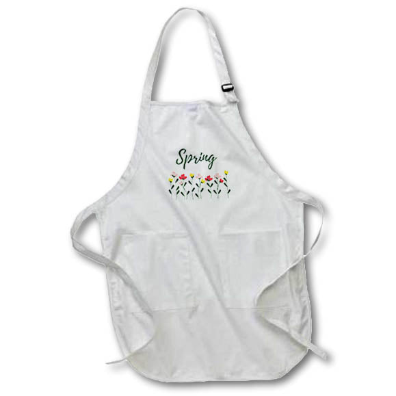 Apron - Floral Inspiration for Spring Season with a Text 3dRose-Spring Inspiration Designs
